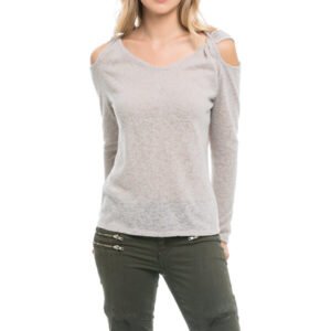 Grey offshoulder tees