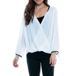 White T-Shirt with black lane